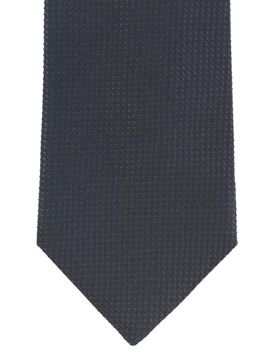 Corbata regular de seda estampado microprint para Hombre