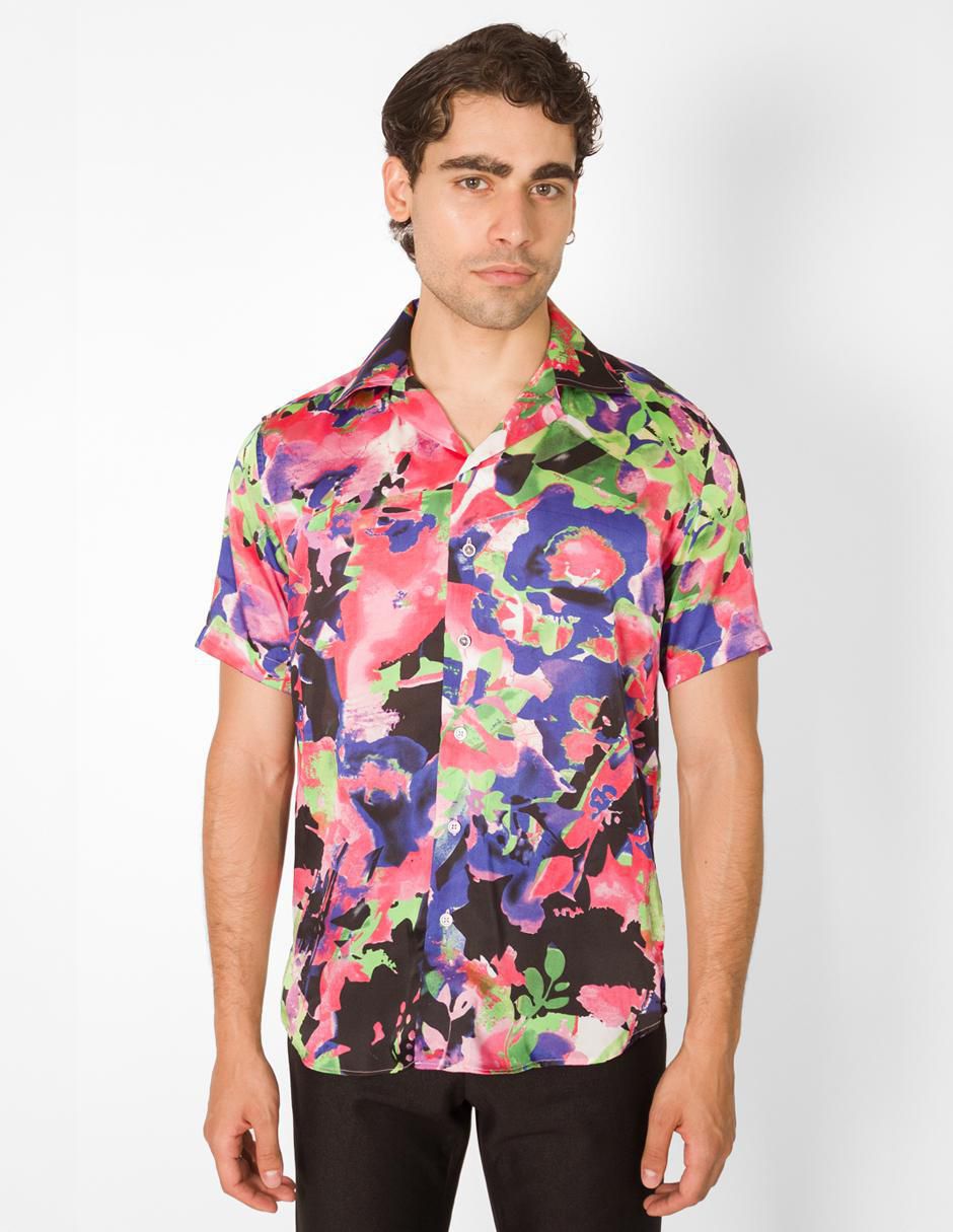 Camisa casual manga corta para hombre