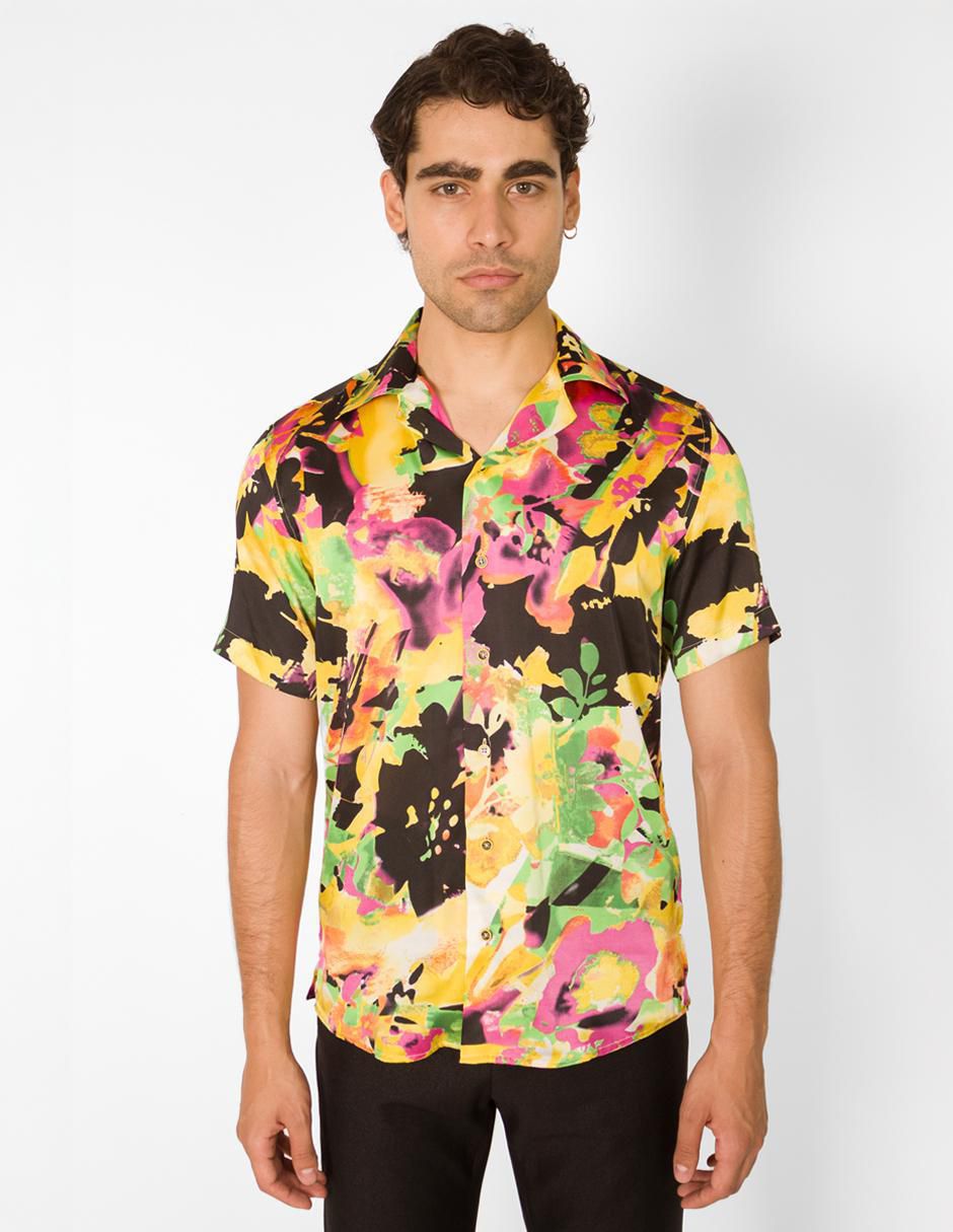 Camisa casual manga corta para hombre