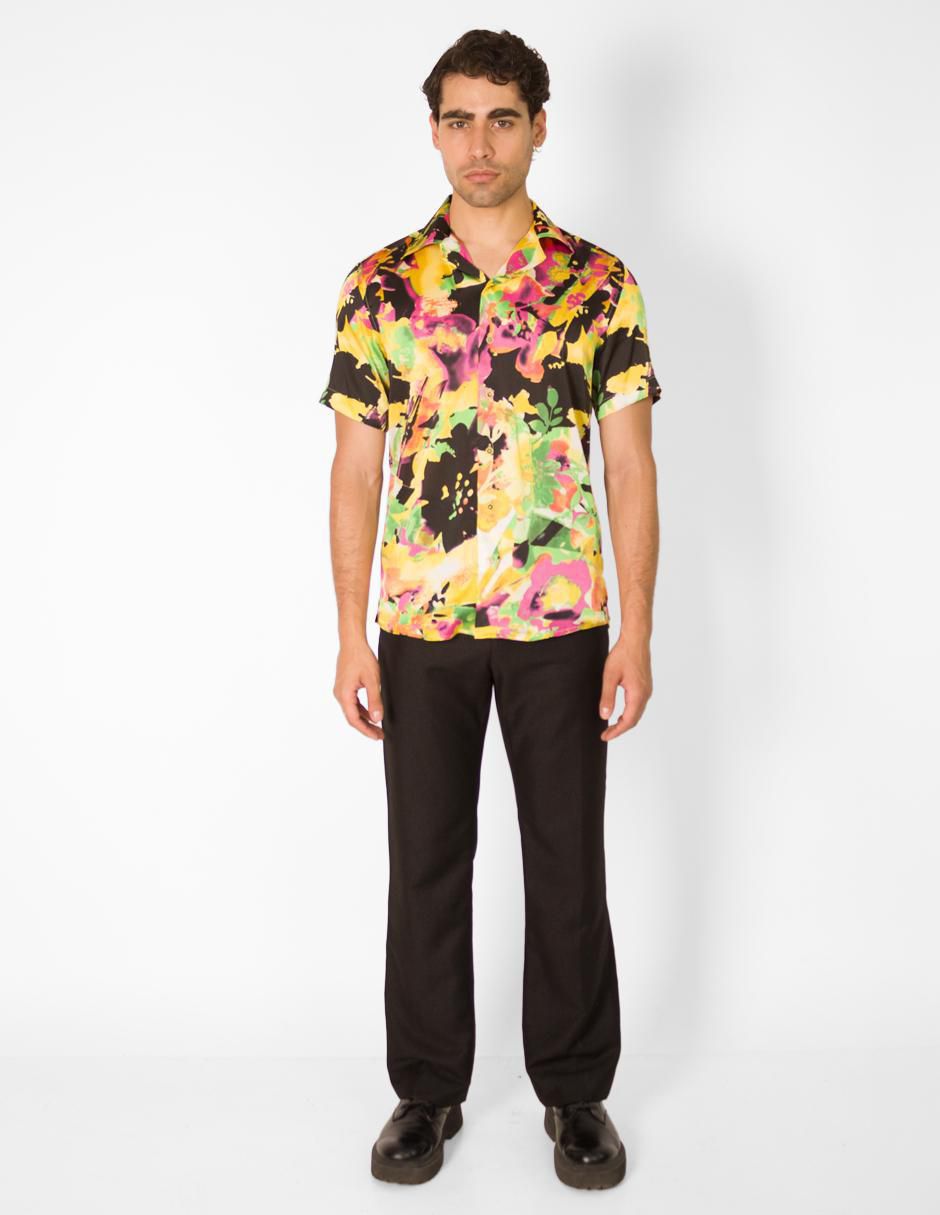 Camisa casual manga corta para hombre 4