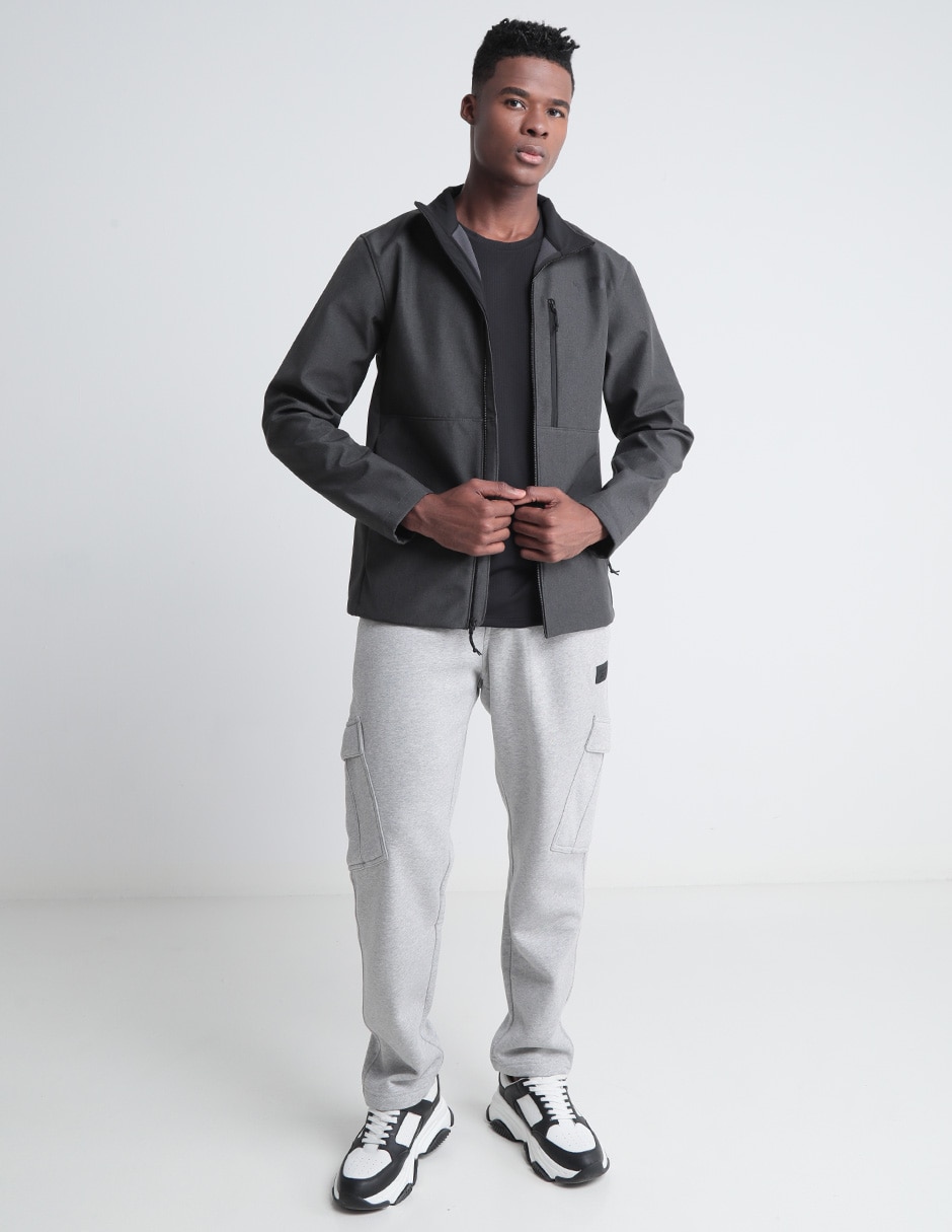Chamarra casual con bolsillos para hombre 3