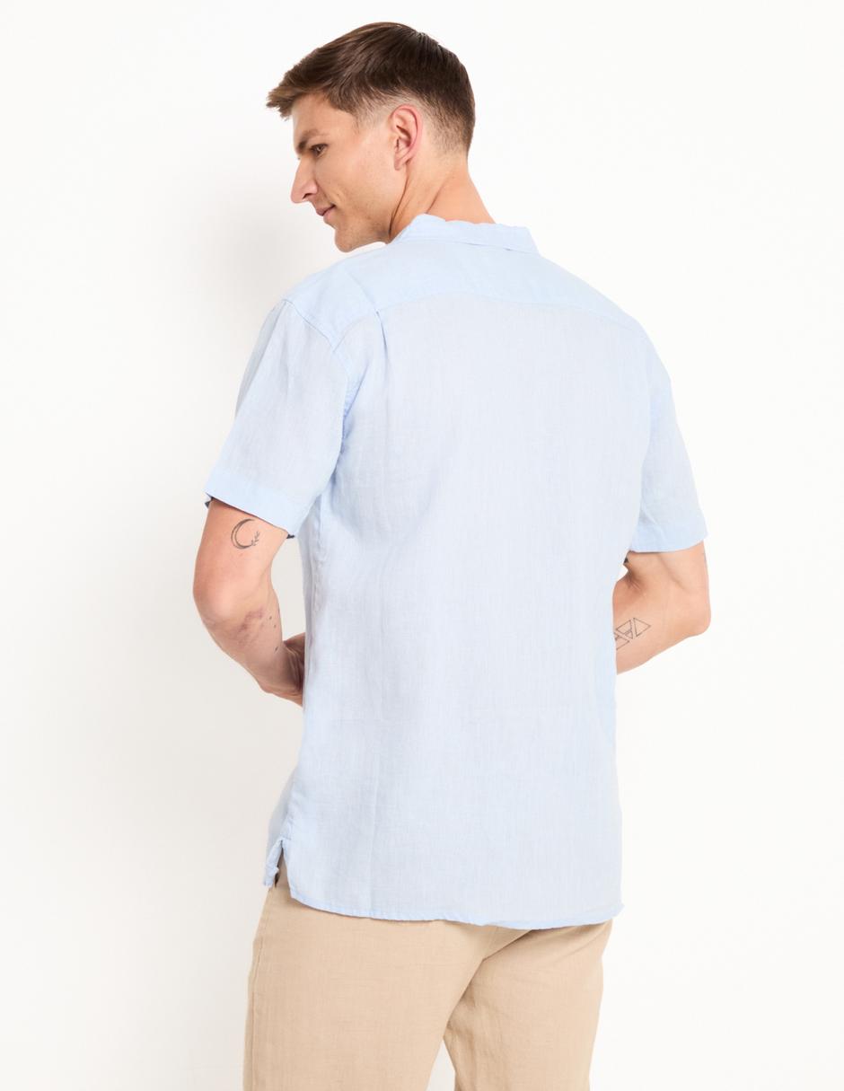 Camisa casual de algodón manga corta para hombre 2