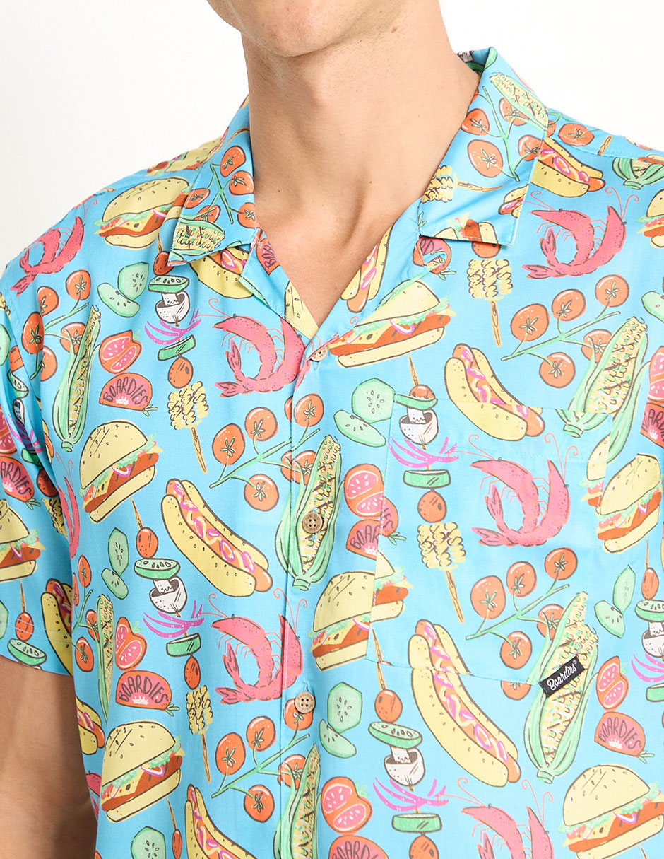 Camisa casual de algodón manga corta para hombre 4