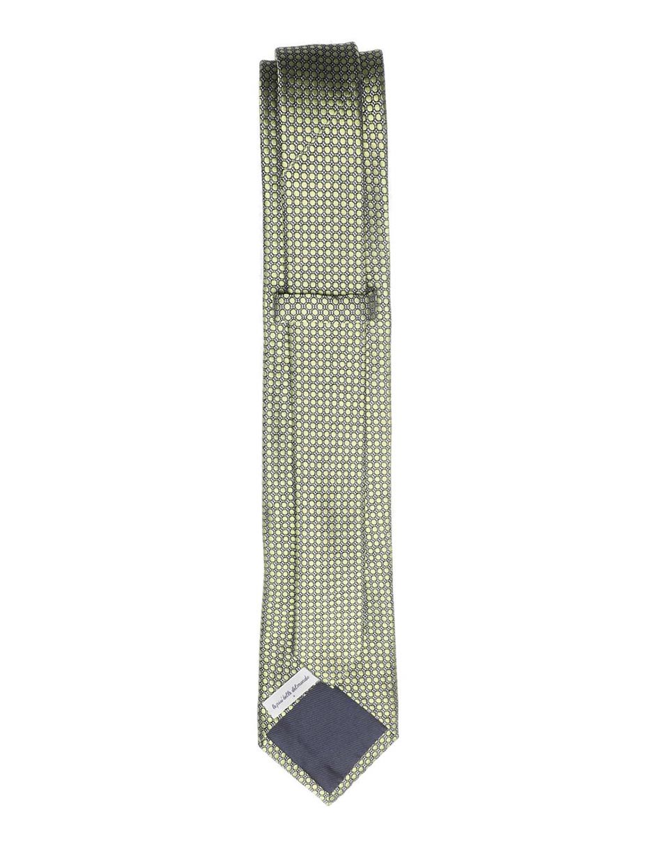 Corbata regular de seda estampado lunares para hombre 2