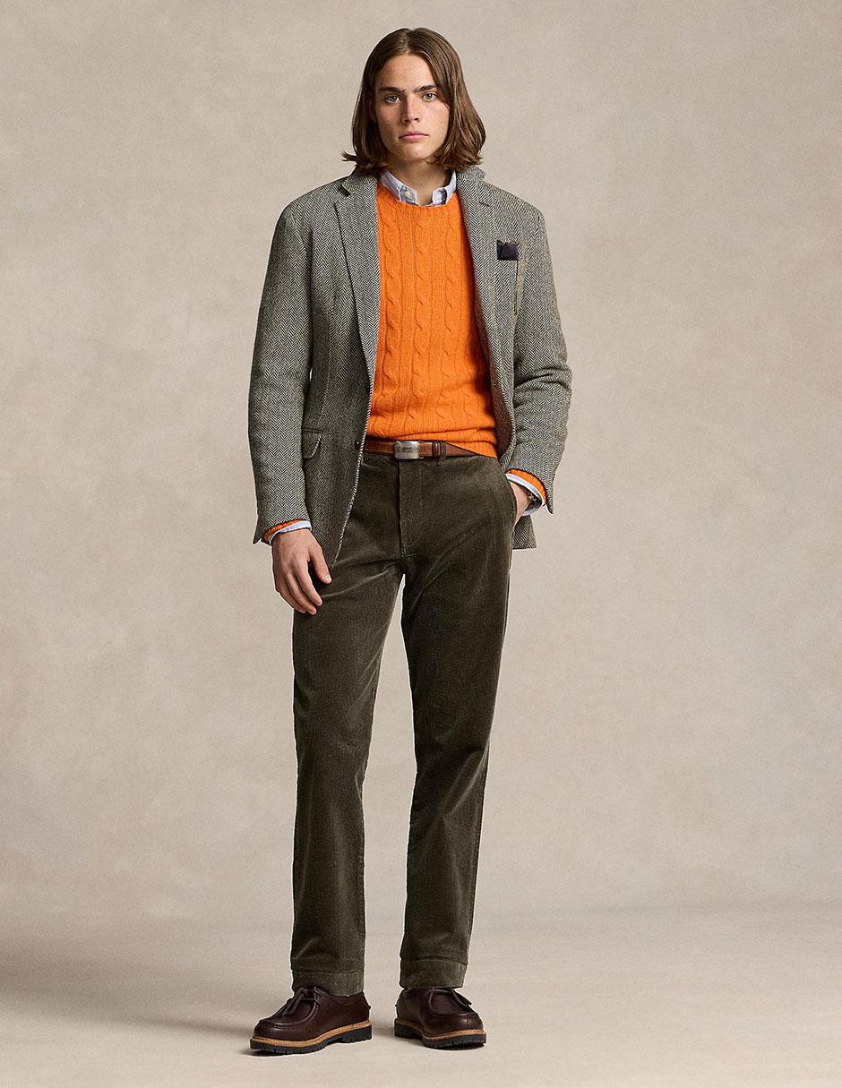 Pantalón slim de algodón para hombre