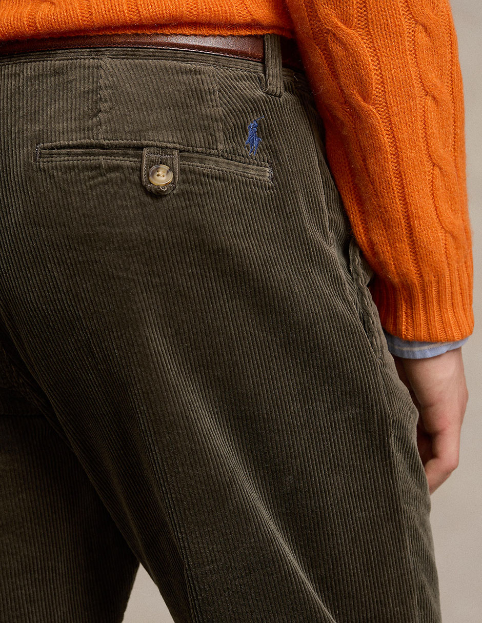 Pantalón slim de algodón para hombre