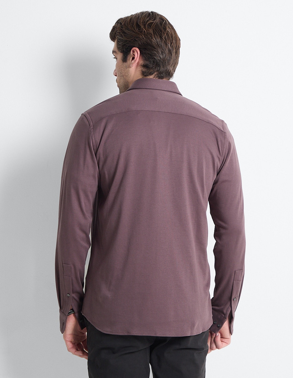 Camisa casual de algodón manga larga para hombre 2
