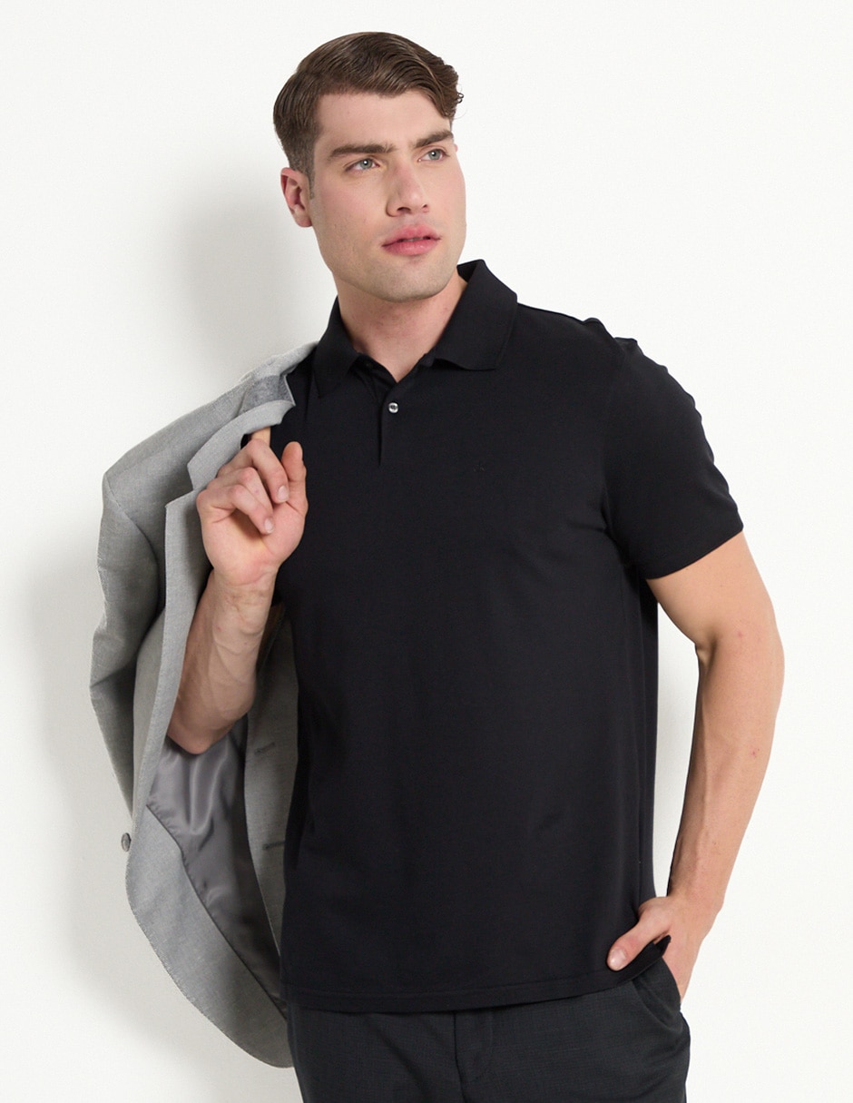 Playera Polo Polo Calvin Klein Negro Buy Calvin Klein Jeans Men - Main Image