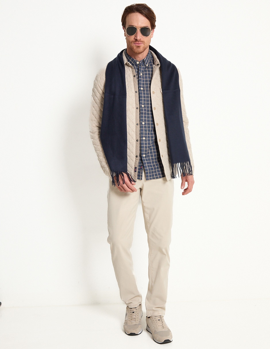 Pantalón chino slim de algodón para hombre 3