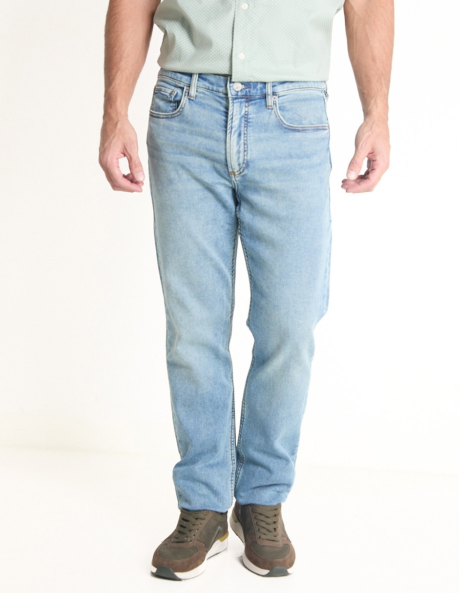 Jeans slim deslavado para hombre