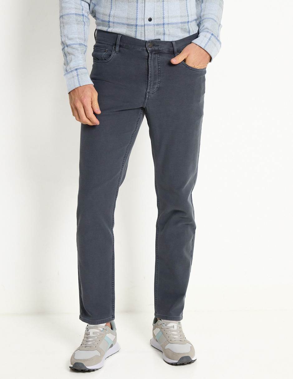 Pantalón recto de algodón para hombre