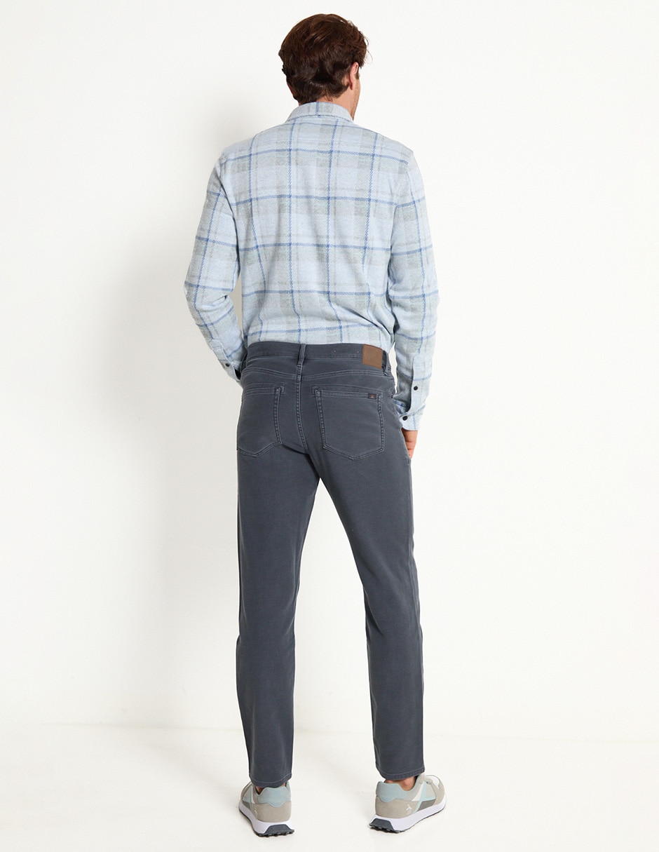 Pantalón recto de algodón para hombre 2