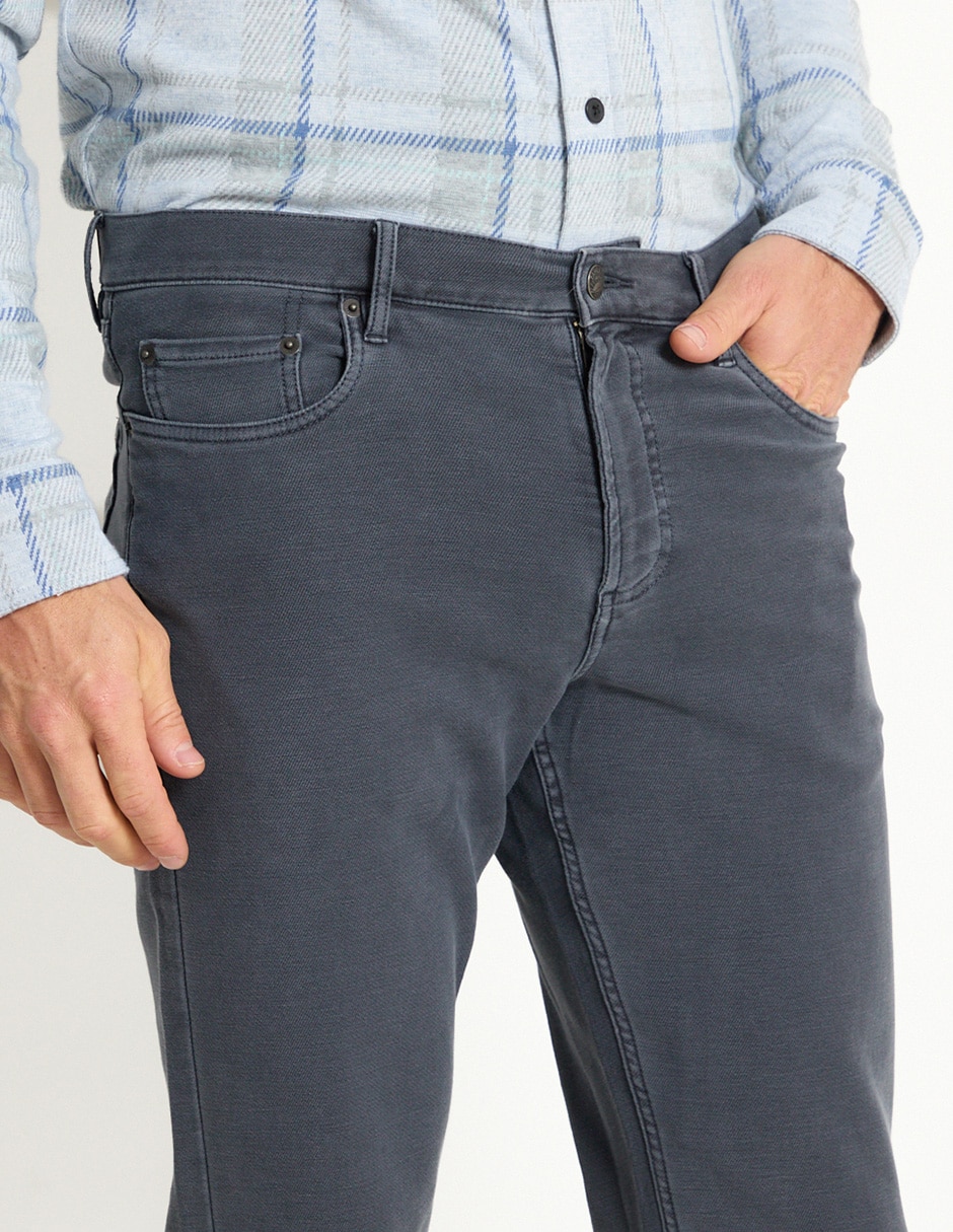 Pantalón recto de algodón para hombre 4