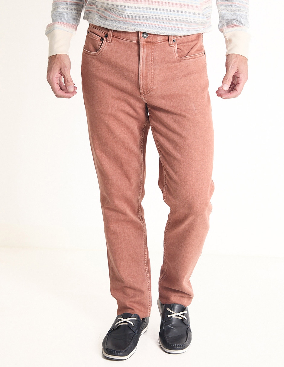 Pantalón slim de algodón para hombre