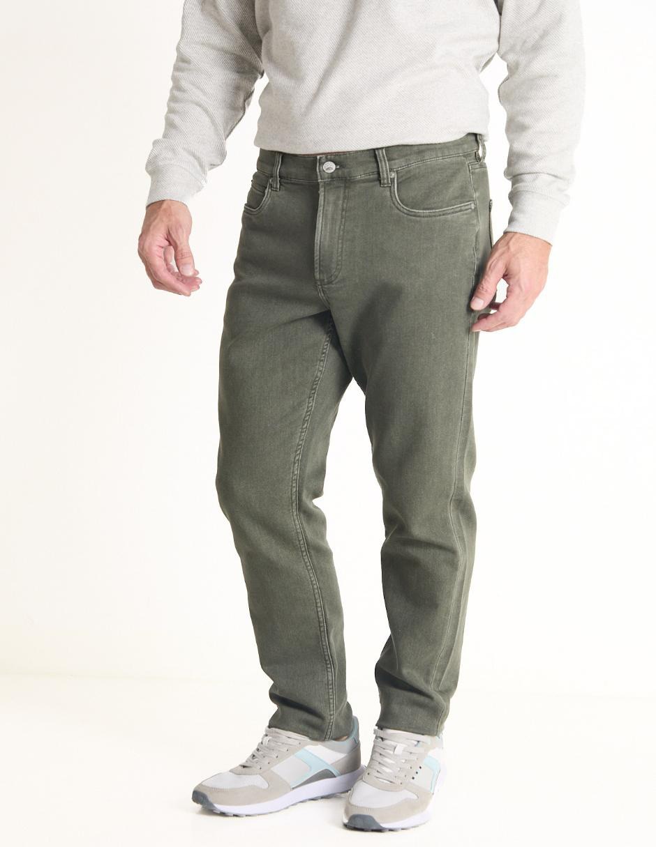 Pantalón slim de algodón para hombre