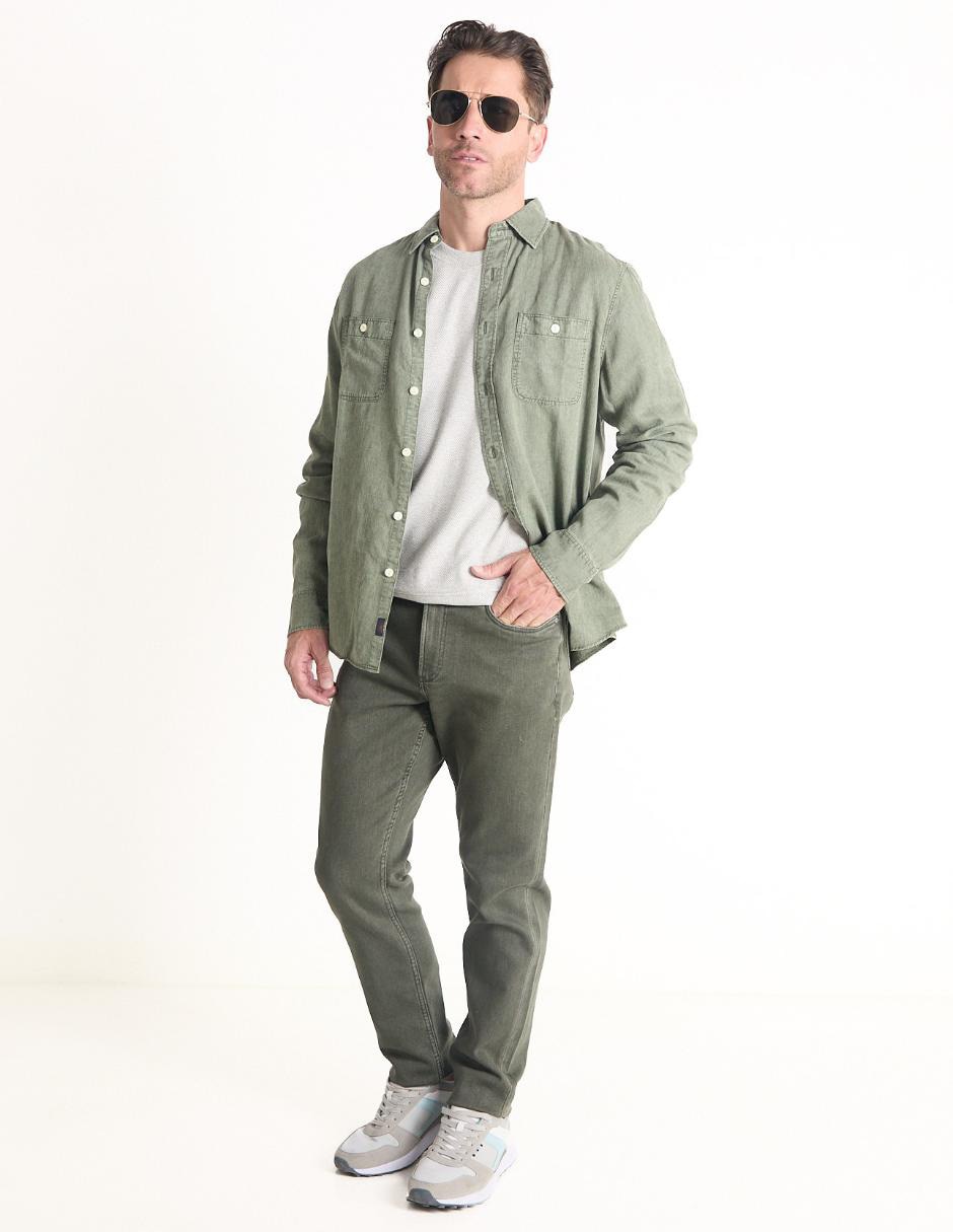 Pantalón slim de algodón para hombre 3