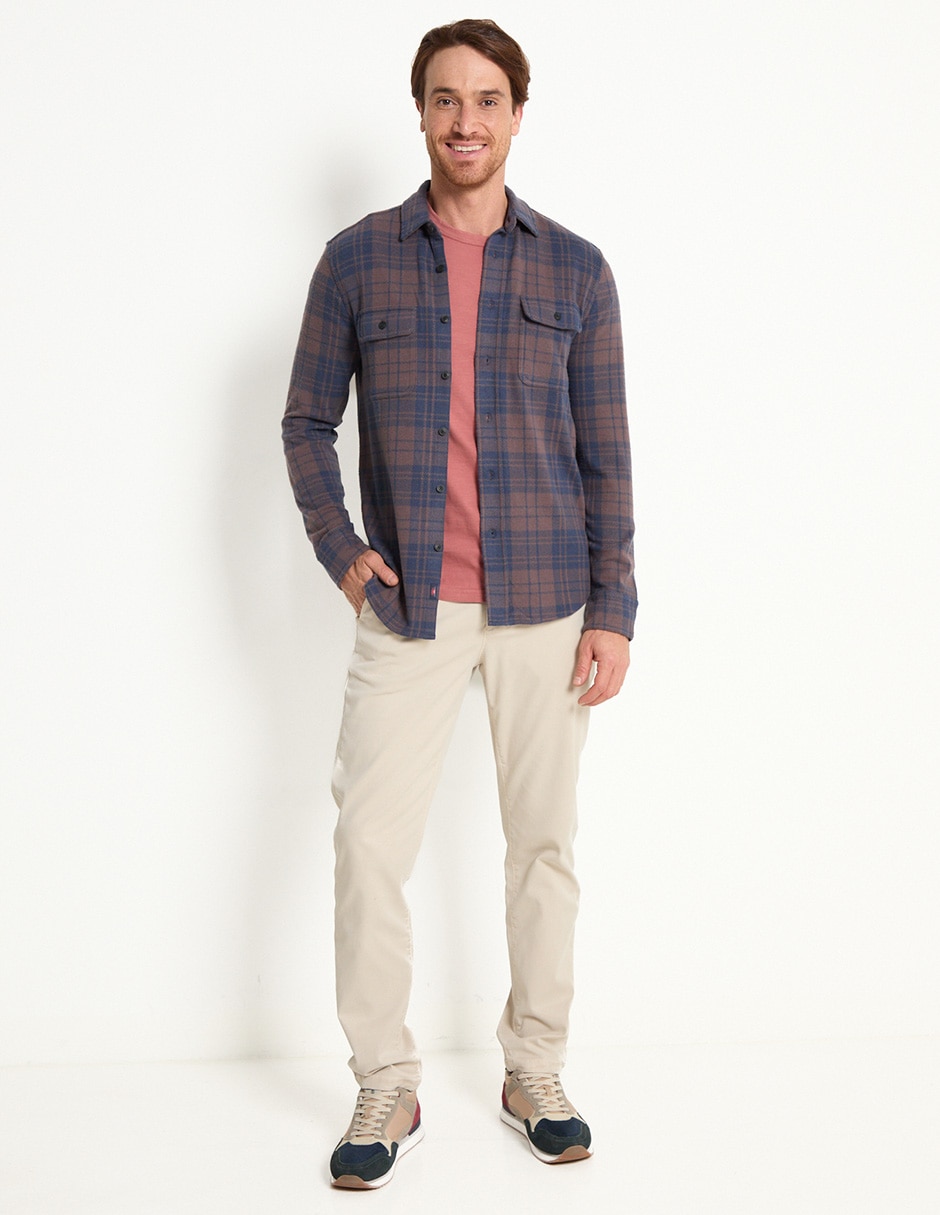 CAMISA FAHERTY MXC000, S, AZUL OBSCURO