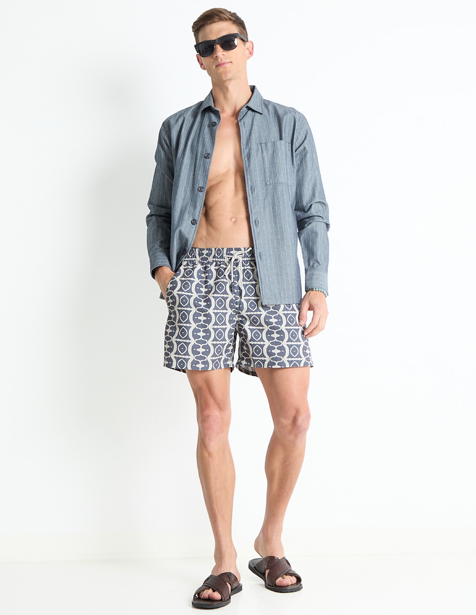 Traje de baño con bolsillos para hombre 4