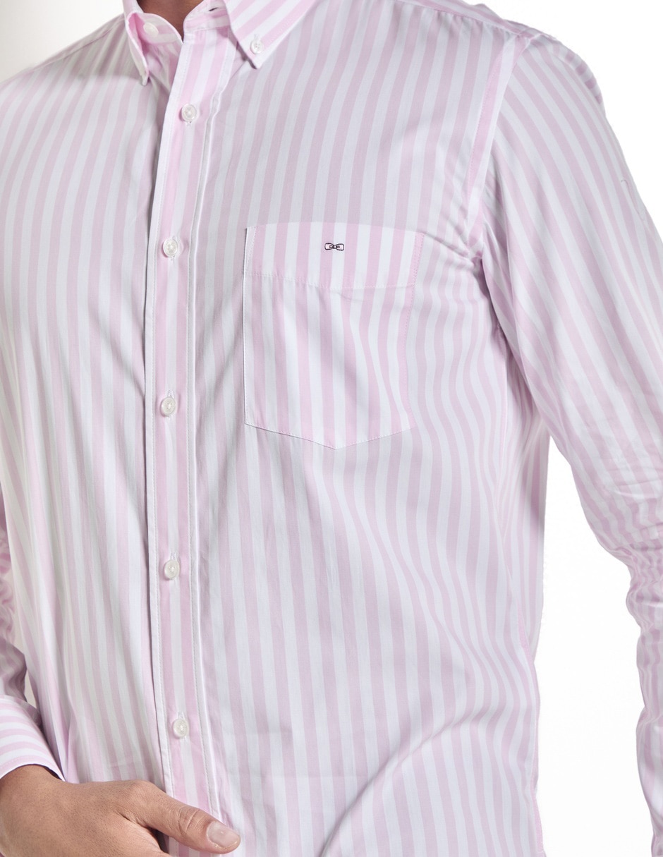 Camisa casual de algodón manga larga para hombre 4