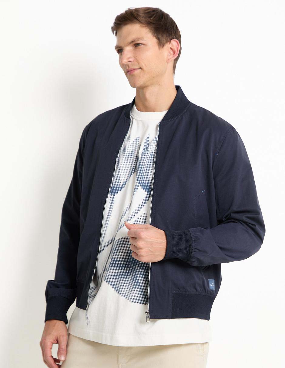Chamarra bomber con bolsillos para hombre