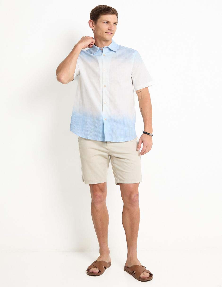 Camisa casual de algodón manga corta para hombre 3
