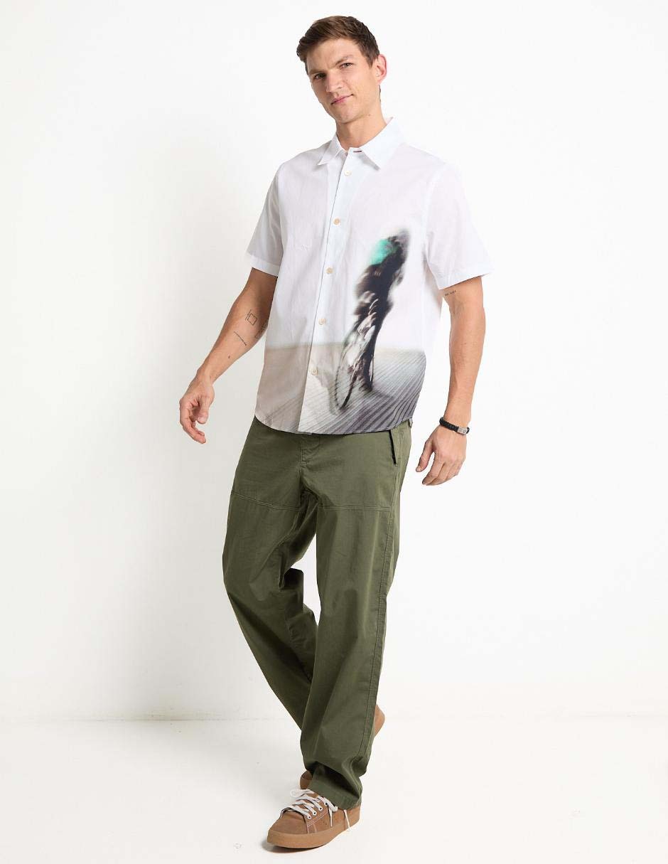 Camisa casual de algodón manga corta para hombre 3