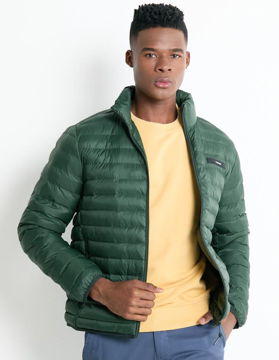 Para Chamarra Ck Chamarra Calvin Klein Denim Relaxed Hombre Azul