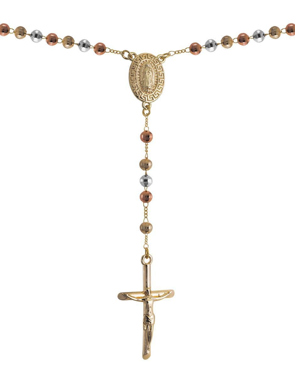 Rosario cadena de aleación chapa de oro 1