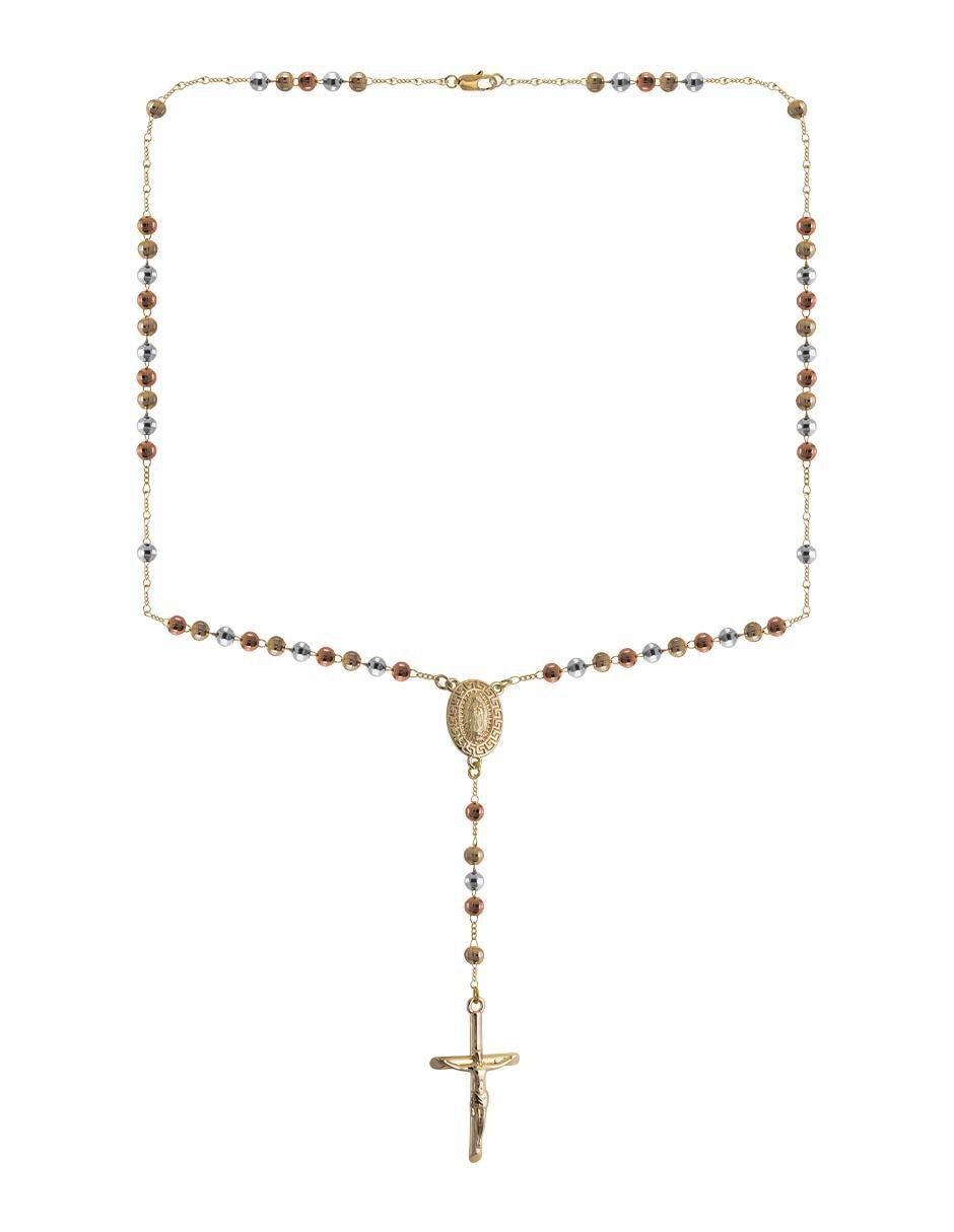 Rosario cadena de aleación chapa de oro 2