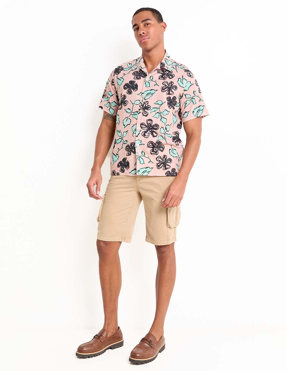 Camisa casual de algodón manga corta para hombre 3