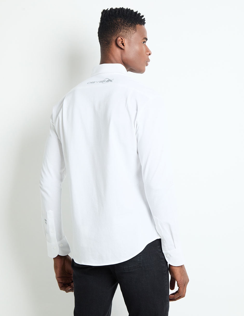 Camisa casual de algodón manga larga para hombre 2