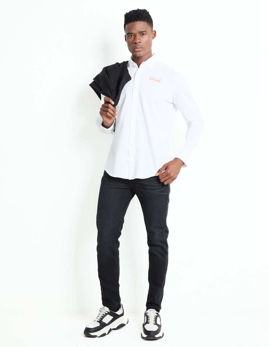 Camisa casual de algodón manga larga para hombre 3