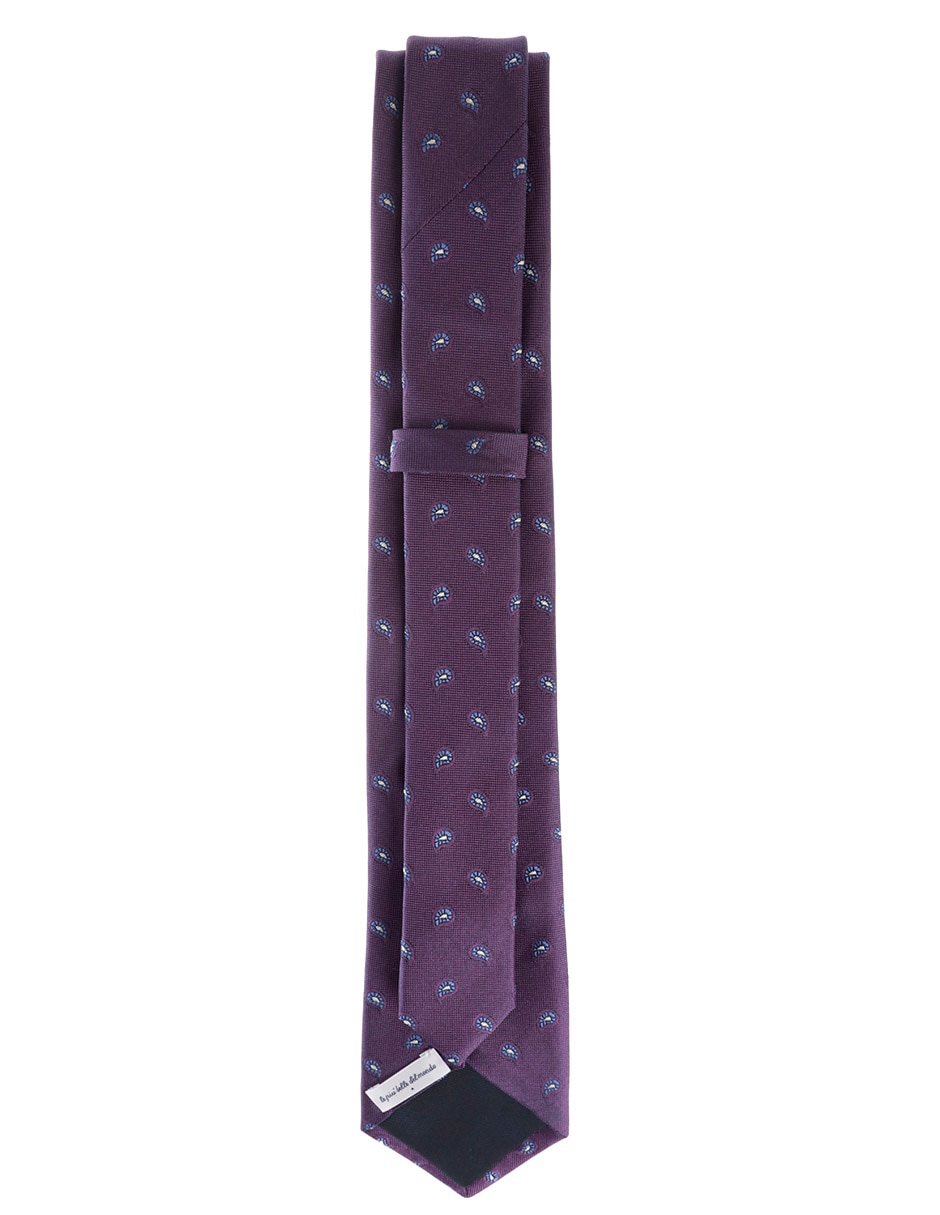 Corbata regular de seda estampado paisley  para hombre 2
