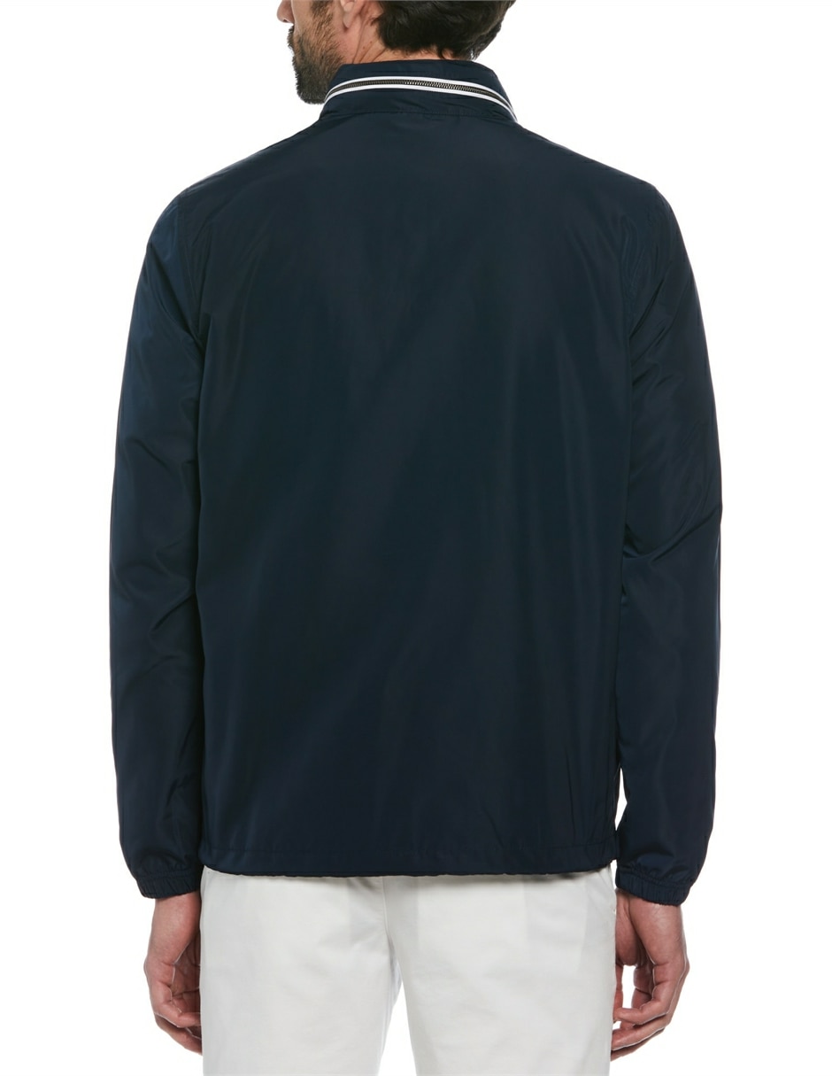 Chamarra casual impermeable capucha desmontable para hombre 2