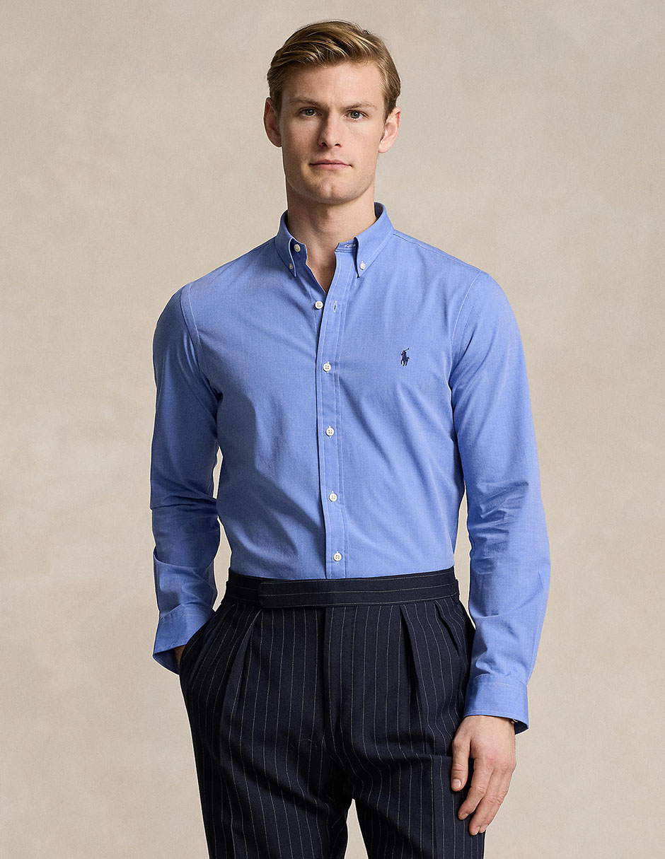Camisa casual de algodón manga larga para hombre 4