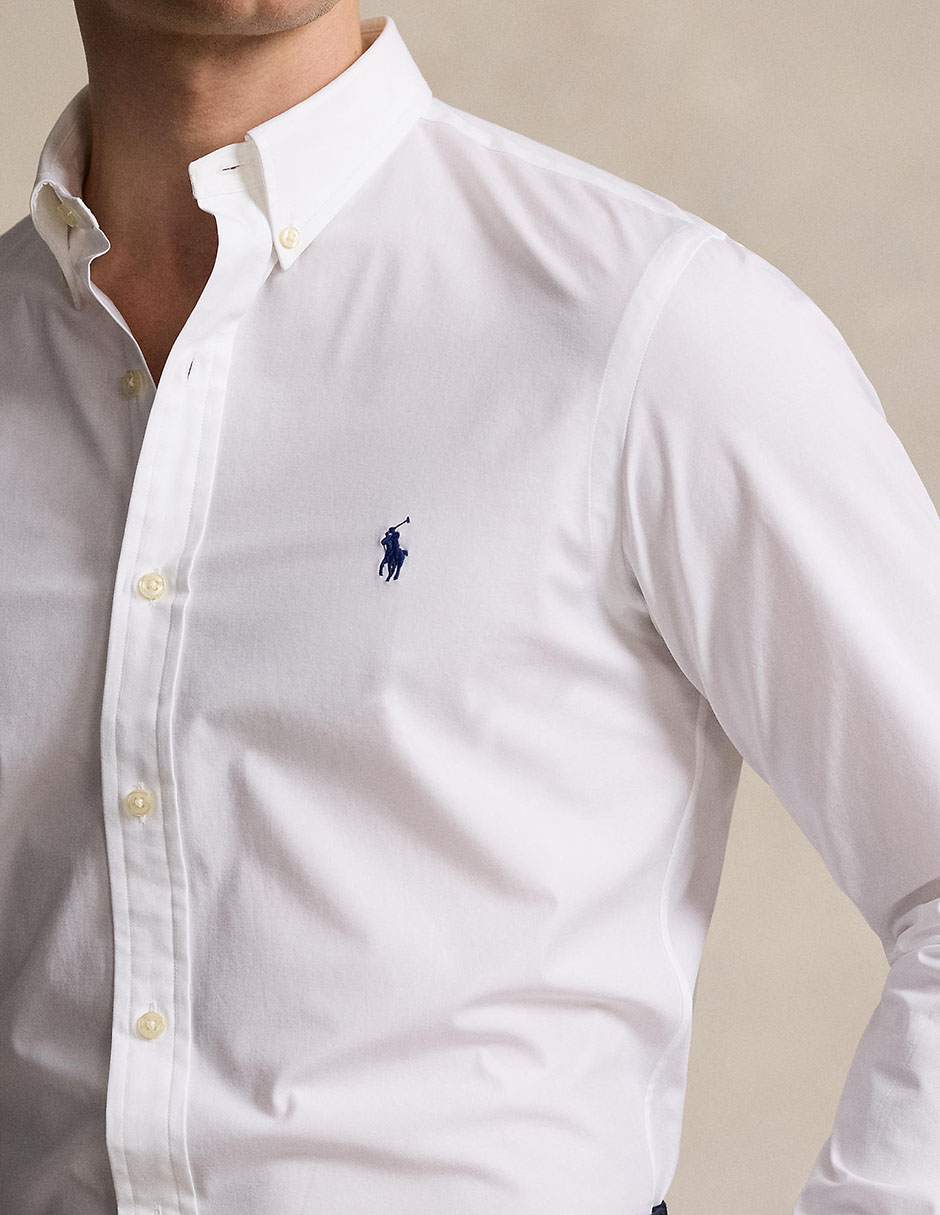 Camisa de vestir de algodón manga larga para hombre 3