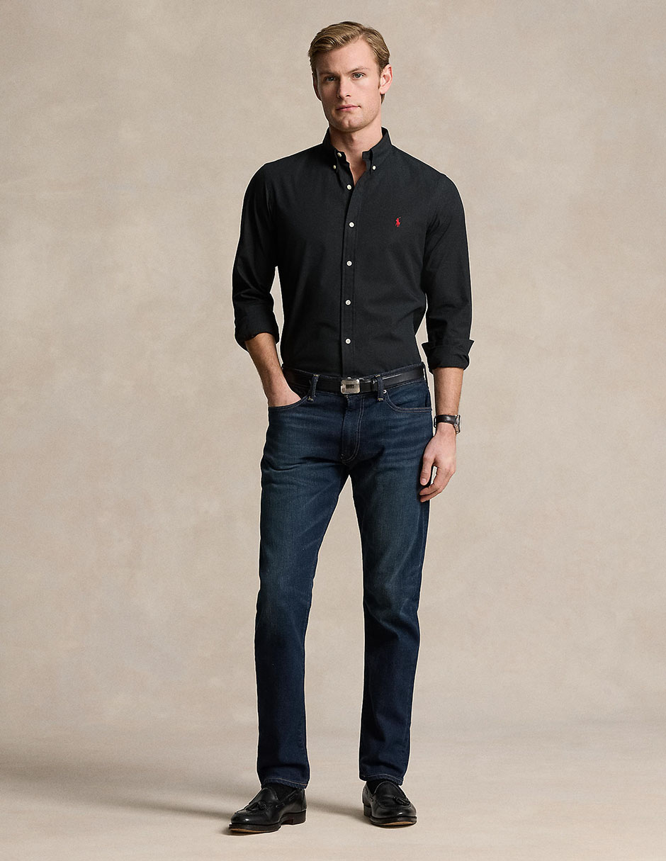 Camisa casual de algodón manga larga para hombre 4