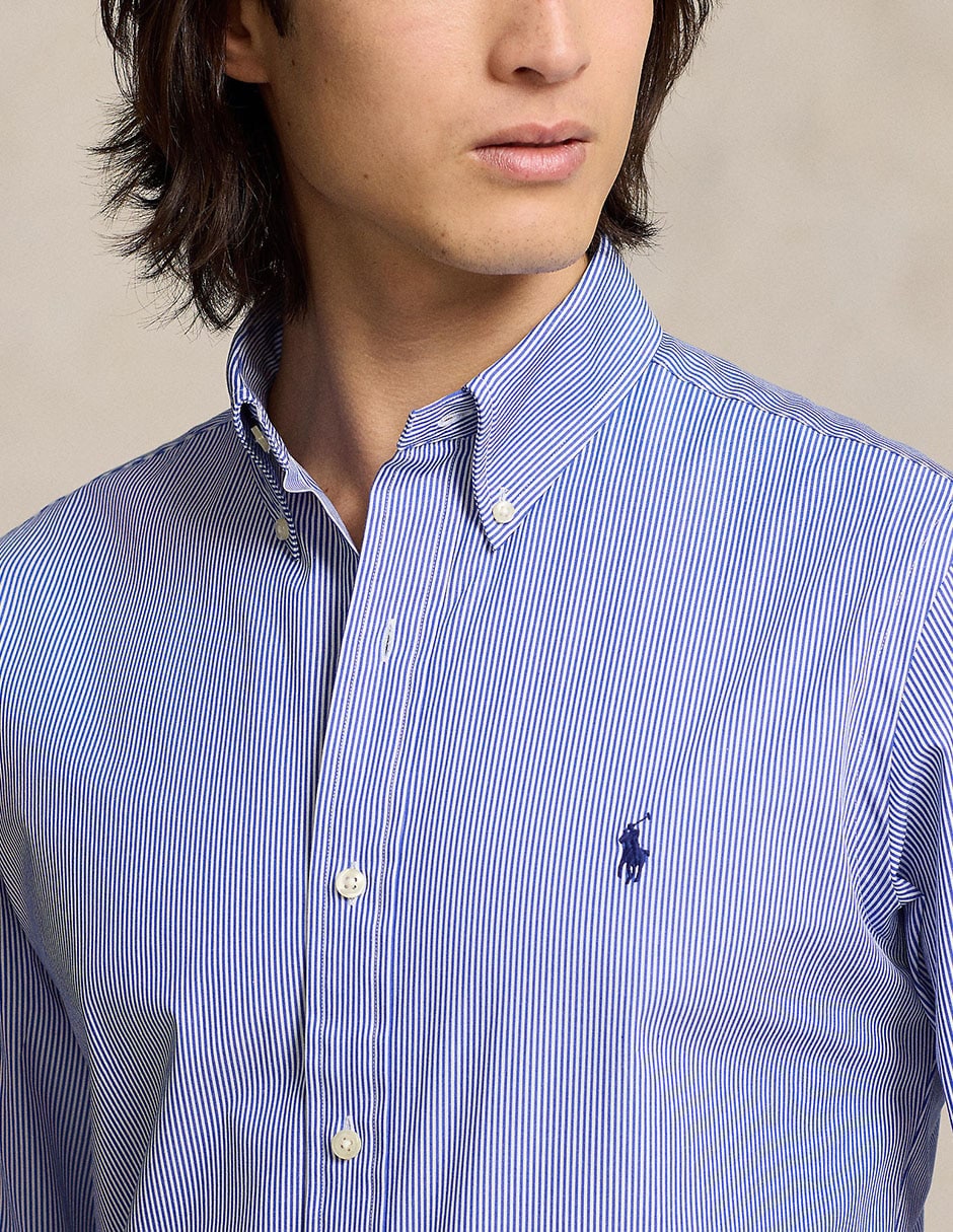 Camisa casual de algodón manga larga para hombre 3