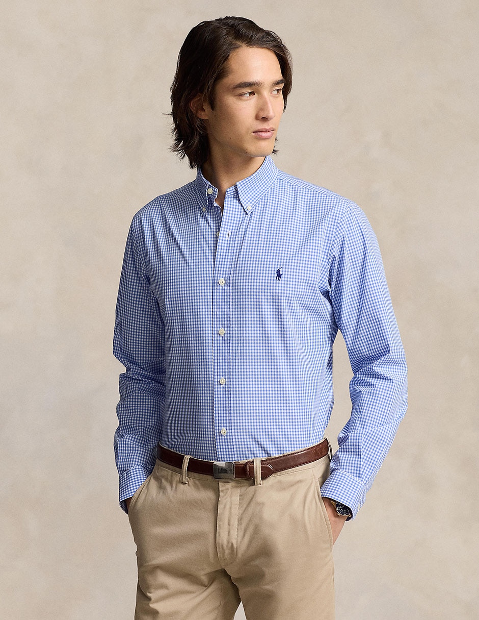 Camisa casual de algodón manga larga para hombre 4