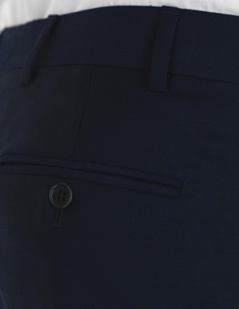 Pantalón business casual slim de lana para hombre 3