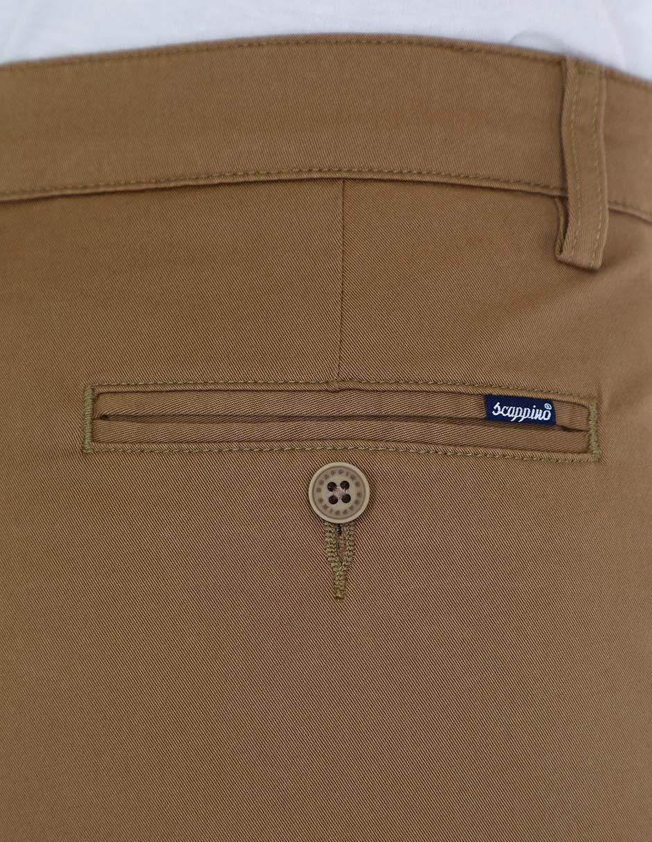 Pantalón chino regular de algodón para hombre 3