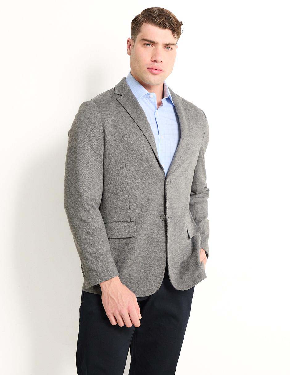 Slim Fit Saco Gris Para Hombre Formal Outfit Casual Saco Gris