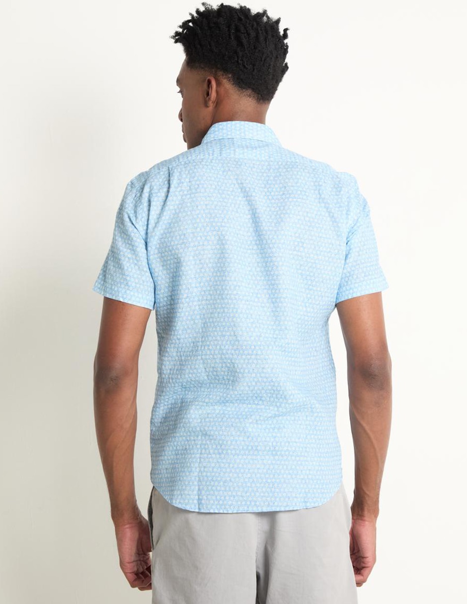 Camisa casual de algodón manga corta para hombre 2