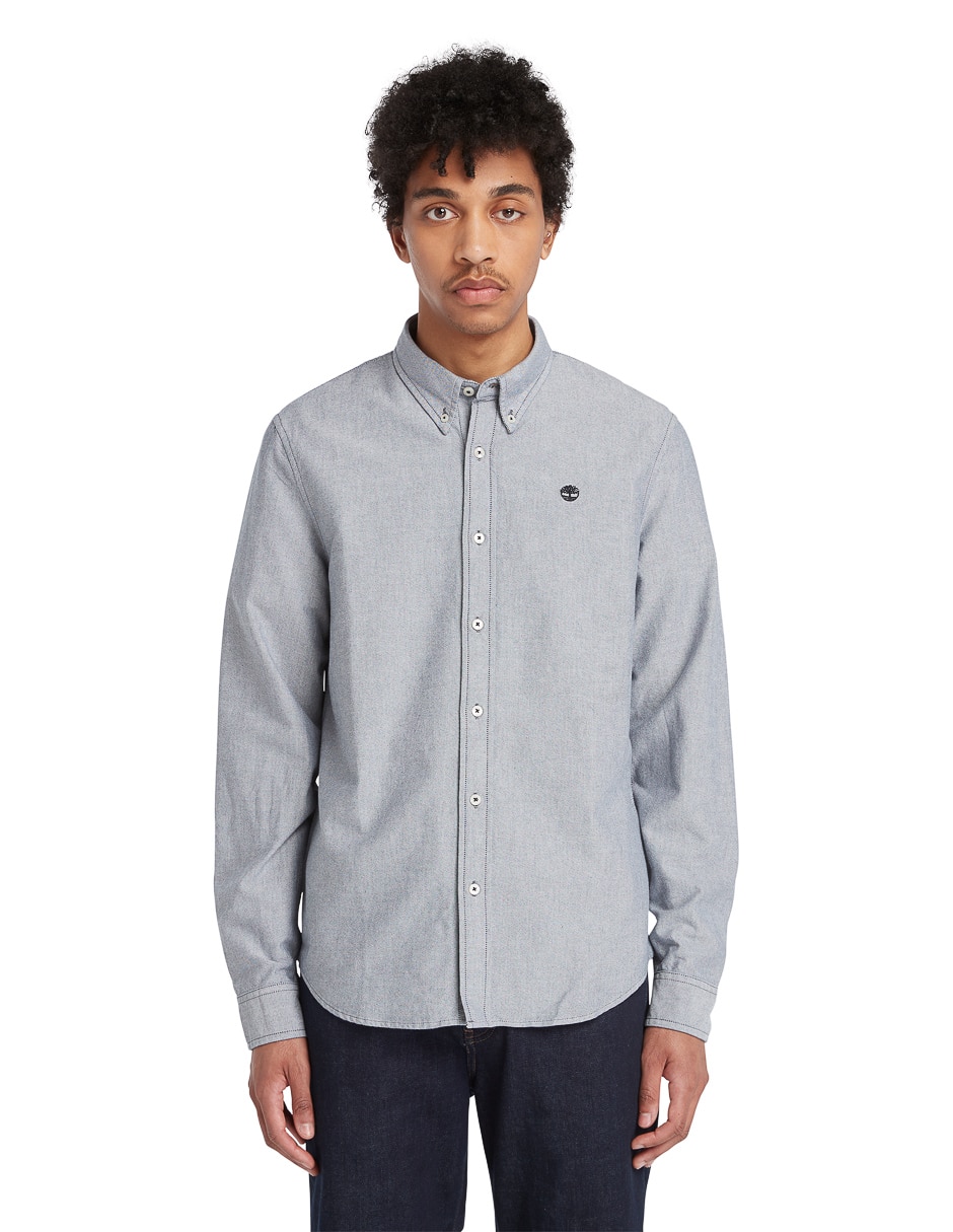 Camisa casual de algodón manga larga para hombre 3