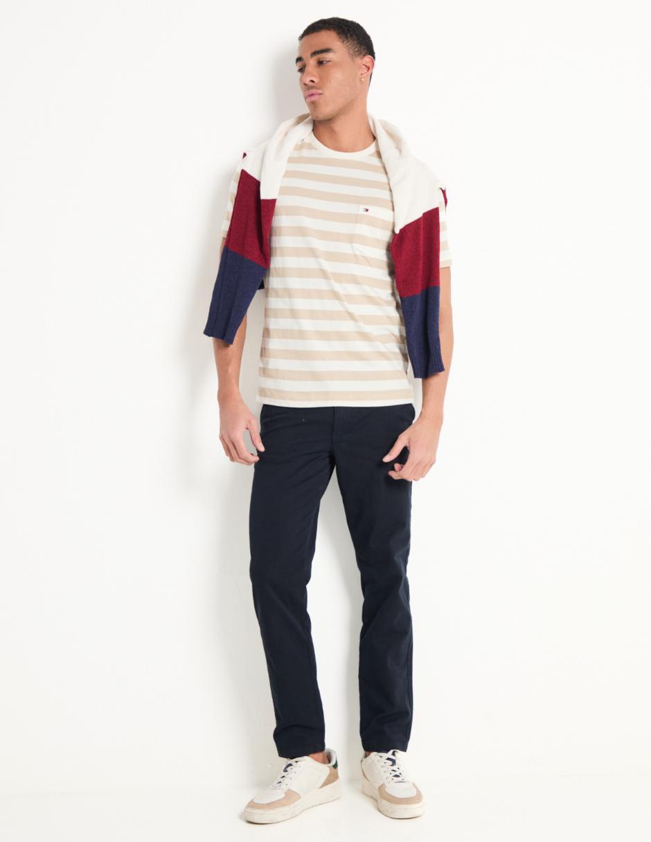 Pantalón chino regular de algodón para hombre 3