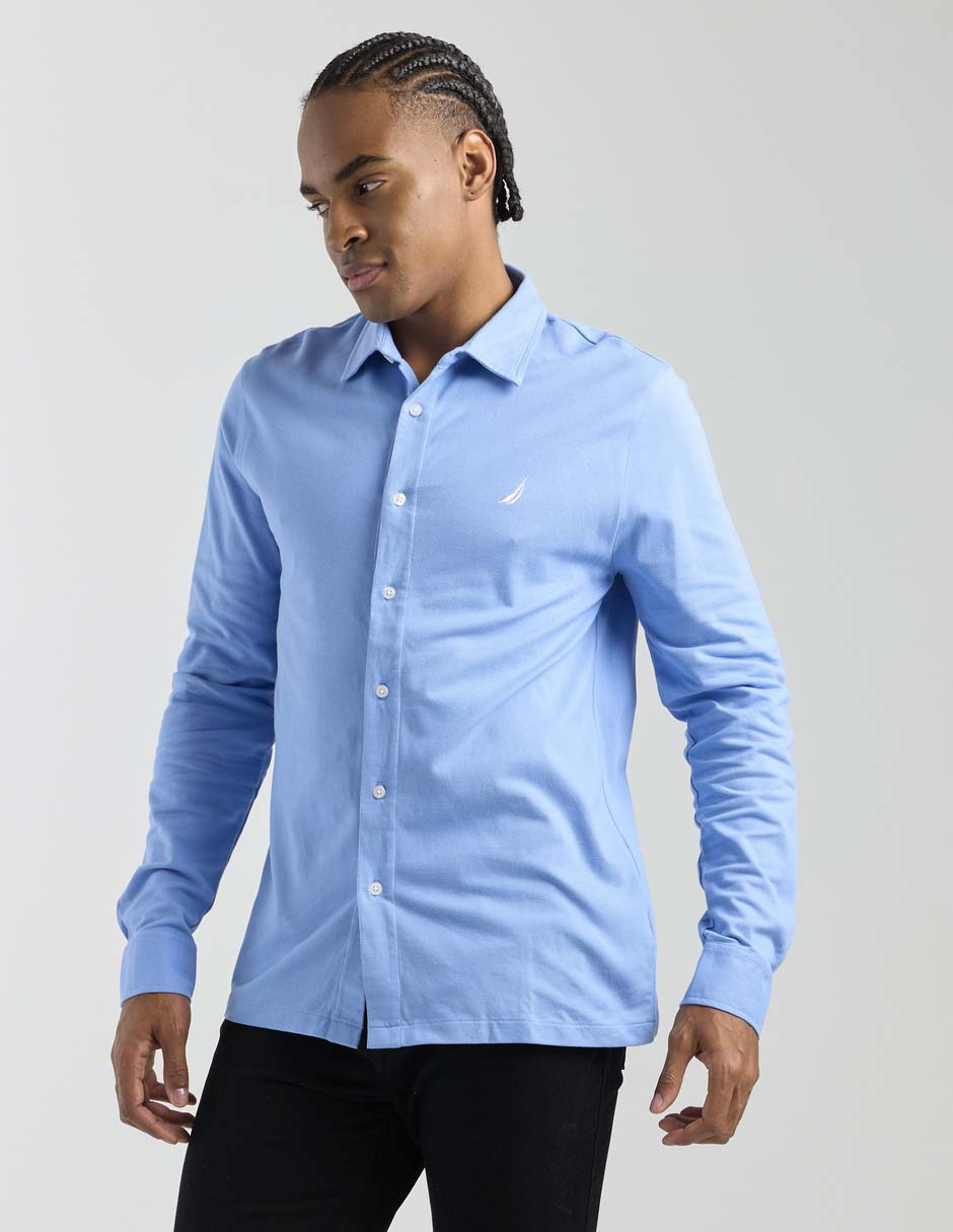 Camisa casual manga larga para hombre