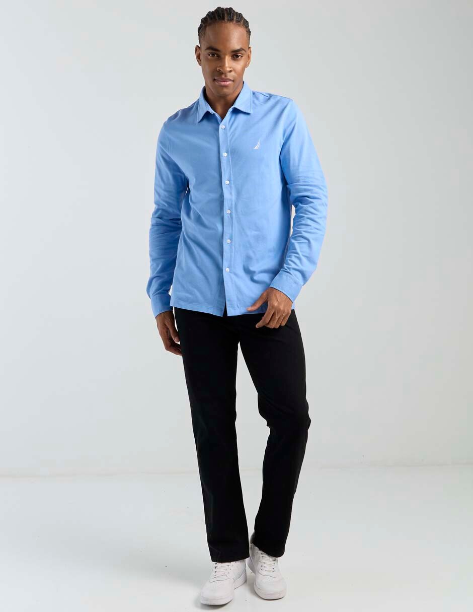 Camisa casual manga larga para hombre 3