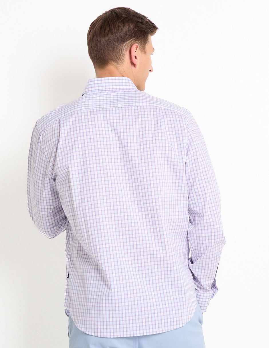 Camisa casual de algodón manga larga para hombre 2