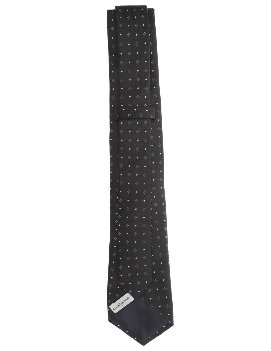 Corbata regular de seda estampado floral para hombre 2