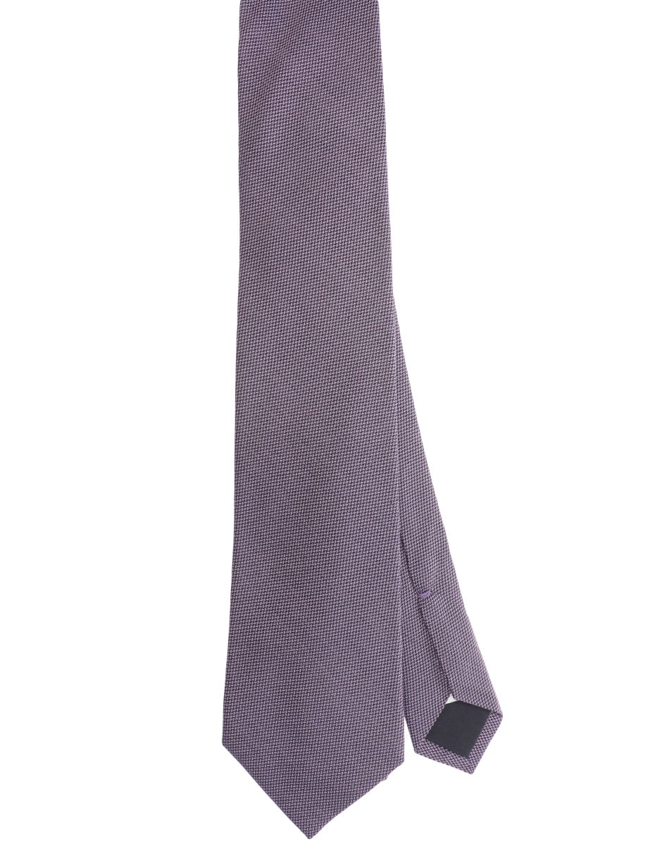 Corbata regular de seda estampada para hombre